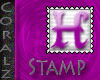 Pink "H" Stamp