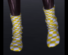 Yellow Checkered Socks