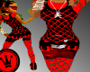 [LF] Red Netted BodySuit