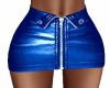 blue Leather skirt lili