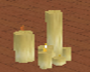 Flaming Gold Candles