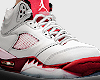 Red&White Jordan 5