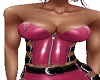pink belted corset shirt