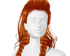 hair ginger half braids
