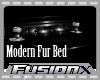 Midnight Modern Fur Bed