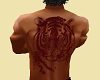 M Tiger Back Tat Red Ink