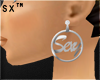 sx™ Silver $exy Hoops