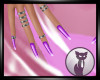 Purple Nails w/ Rings