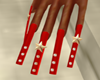 FG~ Red Stars Nails