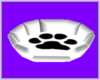 0012 PAW PET BED WHT