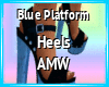 Blue Platform Heels