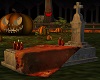 {L} Halloween grave