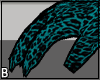 Teal Leopard Gloves