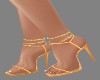 !R! Orange Silk Heels