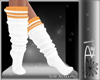 ! White Orange Socks