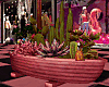 Pink boat plant pot