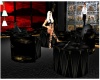 Black/gold Cozy Chairs