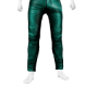 MARTY TEAL LEATHER PANTS