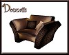 D's Leopard choc Chair