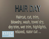 HAIR DAY SIGN