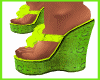 SM Green Heart Shoes
