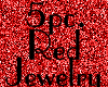 *KR-5 pc. RED jewel set