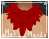 .M. Red Fur Collar :M