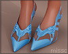 $ Futuristic Heels BLUE