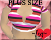 PlusSize CandyStripe Top