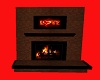 Burning love fireplace