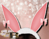 Fluffy Pink Bunny Ears