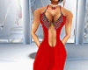 D red dress elegant