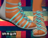 [1R] Gray&Aqua Sandals