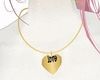 gold heart necklace 
