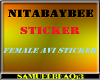 NITABAYBEE STICKER