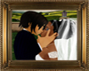 Framed bride and groom