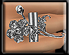 [M]PETAL SILVER RING