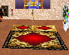 rug floor red-gold
