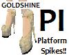 PI - Gold Platform Shoes