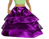 Long royal purple skirt