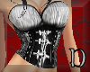 Sexy b&w corset top