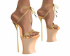 Heels in gold - apricot