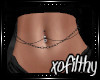|xo| Belly Chain Black