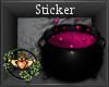 Witch Cauldron Sticker P