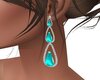 aqua teardrop earrings