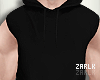 ZK·Hooded Vest Black