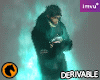 Teal Fire Aura