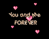 Sticker You & Me Forever