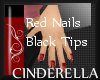 C* Red Nails Blk Tips V1