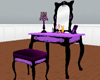 Purple dressing table